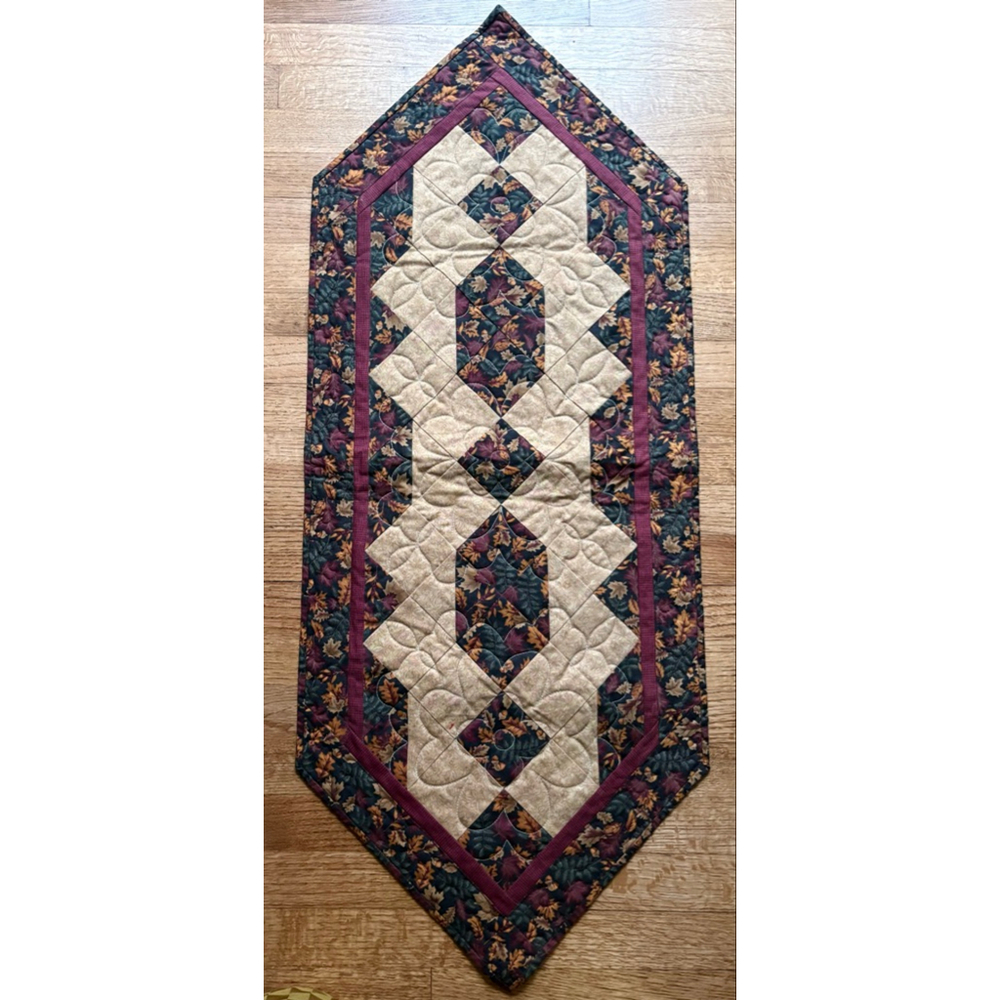Autumn Leaf Quilted Table Runner